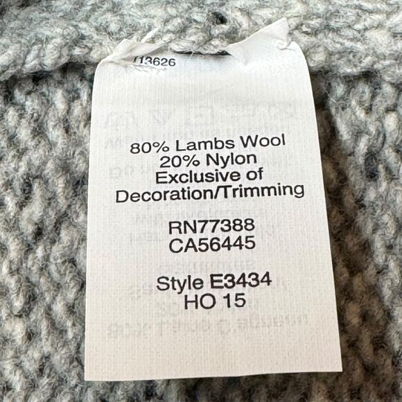 J.Crew Factory Gray Donegal Gold Shimmer Lambswool Sweater XXS - Picture 9 of 9